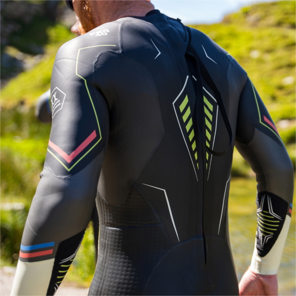 2026 ZONE3 Mens Aspire Wetsuit WS25MASP - Black / Chalk